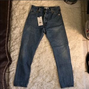 Re/done high rise ankle crop